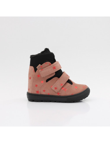 Mrugala IWO rosa stars children's snow boots membrane TE-POR 7281/4-04